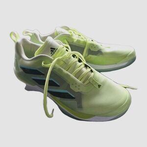 Adidas Avacourt Almost Lime Black Tennis Shoes GZ5919 Size 9.5/42
